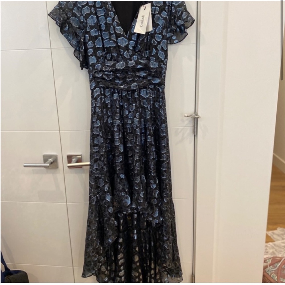 NWT BA&SH Grace Metallic Jacquard Dress Size Small - Picture 8 of 15